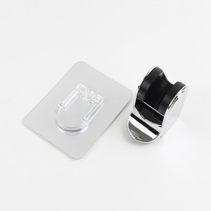 Shower Head <b>Bracket</b> Adjustable Holder Electroplated <b>White</b> ABS Minimalist Design Easy Installation - Product Image 1