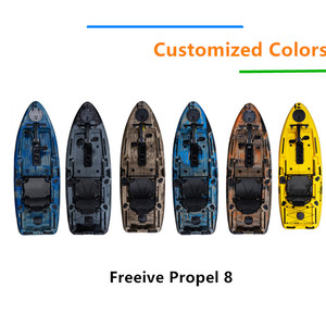 Kayak de Pesca Individual de 8 Pies (2.5m) de Material PE, Resistente y Fácil de Transportar, Listo para Surfear - Product Image 3