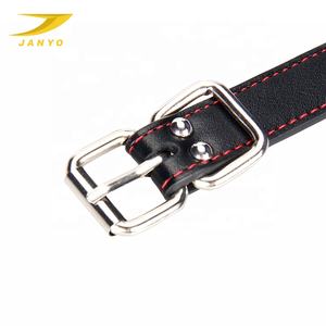 नई आगमन थोक पु चमड़ा हार्ट पैटर्न कॉलर फैशनेबल काले कुत्ते कॉलर - Product Image 4