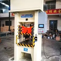 Prensa Hidráulica Industrial de 100T con Control PLC, Recipiente a Presión de Alta Precisión para Estampado, Doblado y Rebordeado, con Bomba de Motor de Largo Alcance