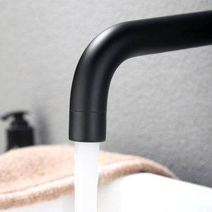 Matt Black Single-Handle Basin Mixer Wall-Mounted Thermostatic Faucet with Hot & Cold Water Supply Modern Design Brass Faucet - Product Image 4