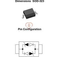 LC36CI SOD-323 36V 1pF Leiditech Bi-directional TVS Diode for Consumer Electronics and Communication Equipment 854110