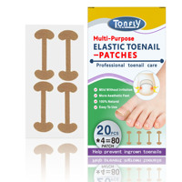 Tonfly 40 pièces Patchs de réparation des ongles, traitement épaississant et adoucissant pour paronychie, anti-infection, correction des ongles, soin des pieds