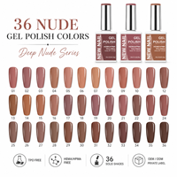 Vernis à ongles gel 36 couleurs longue tenue, formule non toxique, séchage UV/LED, pour manucure et nail art en salon, vente en gros – Collection Automne Hiver