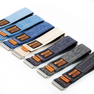 Bracelet de sport en toile denim <span class=keywords><strong>18mm</strong></span> 20mm 22mm à fixation rapide Velcro pour Huawei GT Series Vente en gros OEM - Product Image 2