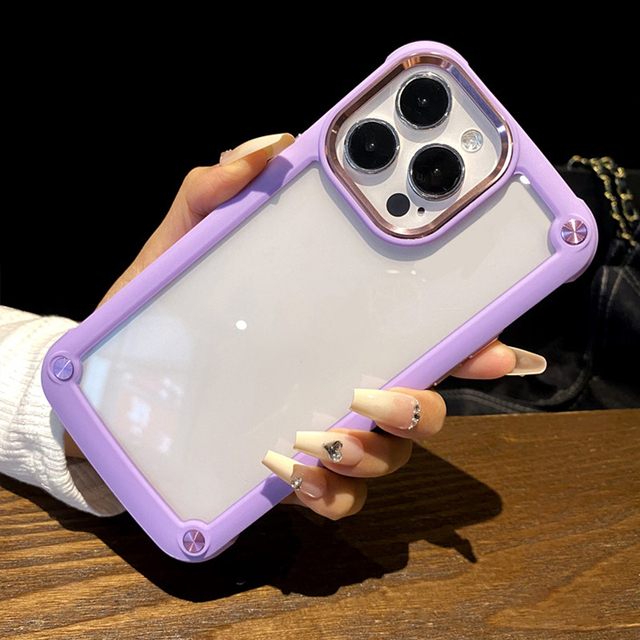 New Design Street Fashion Transparent Hard Shell TPU Phone Case, Shockproof Protective Cover for iPhone 16/15/14/13/12/11Pro Max