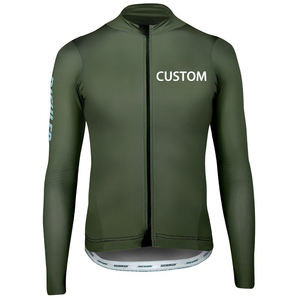 Kunden spezifisches Design Hochwertige Langarm-Fahrrad jacken auf Wettbewerbs ebene für Mountain Road Cycling Team Sets - Product Image 1