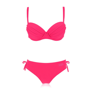 Set bikini con reggiseno push up e slip con laccetti laterali in rosa, blu, nero, viola SQ66576 Taglia 42 44 46 48 - Product Image 2