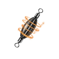 Nouveau connecteur d'appâts en cuivre pour ligne de pêche, émerillon rotatif, accessoire de pêche, plomb de pêche