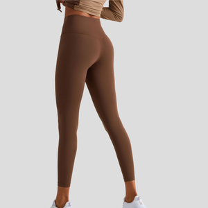 Nouveauté Collants de course à pied taille haute pour femmes Leggings de gymnastique légers avec fonction push-up et poches à motif solide - Product Image 6