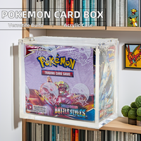 Boîte à cartes en acrylique pour présentoirs de cartes à collectionner, étui de protection magnétique robuste pour le stockage en magasin