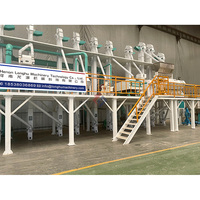 Usine de fabricants d'équipement de moulin à riz multifonctionnel combiné 50T