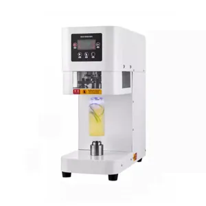 China New Product Automatic Non-Rotating Can Sealer Soda Tin Can Seamer Automatic Bubble Tea Can Sealing Machine