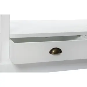 TABLE BASSE EN BOIS 108X48X56.5 BLANC - Product Image 2