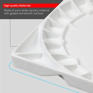 <span class=keywords><strong>Palette</strong></span> de peinture <span class=keywords><strong>aquarelle</strong></span> en céramique MEEDEN de 12-3/5 pouces, <span class=keywords><strong>grande</strong></span> <span class=keywords><strong>palette</strong></span> de studio pour artistes, avec couvercle en plastique - Product Image 3