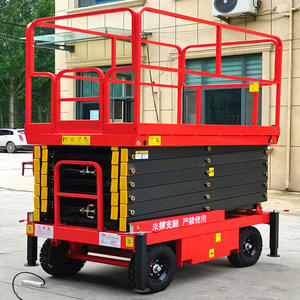 Plateforme élévatrice mobile à ciseaux remorquable de 6 m, 8 m, 10 m, 14 m, capacité de travail en <span class=keywords><strong>hauteur</strong></span> de 300 kg, à vendre - Product Image 1