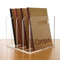 Organizador de Archivos Multifuncional de Acrílico Moderno Personalizado, Portadocumentos de Alta Transparencia, Estante de Almacenamiento de Escritorio para el Hogar, Hotel, Bar