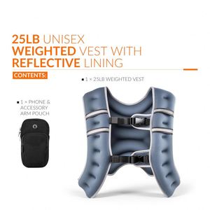 Gilet lesté avec bande réfléchissante pour la marche, l'entraînement, la musculation, la course à pied et le développement musculaire - Product Image 2