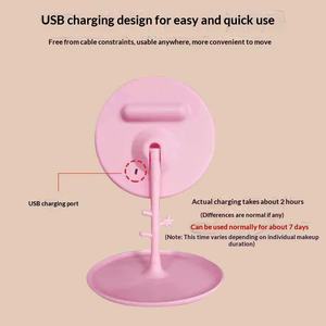 Smart High-Definition Rechargeable LED <b>Makeup</b> <b>Mirror</b> Portable Desktop <b>Light</b> Customizable Logo MRD Brand MRD005 - Product Image 5