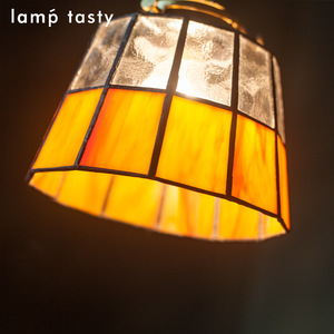 Lámpara colgante de cristal y latón estilo vintage, E26, un solo cabezal, redonda, dorada, para comedor, cafetería, bar, salón de té - Product Image 3