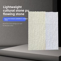 Rideau d'eau en briques pour mur en pierre artificielle en PU au design moderne pour l'extérieur, cour, piscine, hôtel, école ou table
