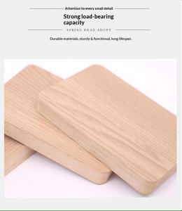 Étagère en bois massif de <span class=keywords><strong>Hevea</strong></span> (Rubberwood) à 3 niveaux, panneaux rectangulaires décoratifs sans peinture, vente en gros - Product Image 5