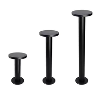 Lampe de jardin LED IP65 en aluminium gris/noir, lampadaire de cour, AC90-260V 10W 2700K CRI80 blanc chaud
