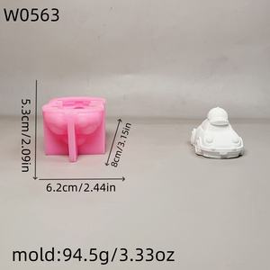 Moules de coulée en résine faits à la main W0563 Moules de voiture en silicone de style Ins pour outils de gâteau de bricolage et ornements décoratifs - Product Image 3