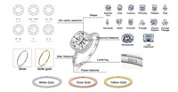 Schlanker, filigraner 925er Sterlingsilber gebogener Verlobungsring, stapelbar, mit Pavé-Zirkonia-Fassung, vergoldet, für Damen