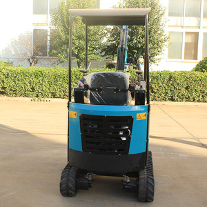 Mini-excavatrice électrique EZ 17 de type chenille, économe en énergie, couleur bleue - Product Image 1