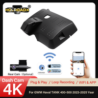 HOLROADX Enregistreur vidéo 4K Plug&Play pour GWM Haval Tank 400/500, vision nocturne, enregistrement en boucle, contrôle via application Wi-Fi, capteur G