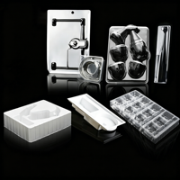 Vier-stationse plastic positief- en negatiefdrukk thermovormmachine blistermachine multi-stationse thermovormmachine