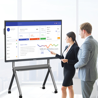 Tableau interactif intelligent grand format QDE 55-98 pouces, écran tactile, tableaux blancs interactifs pour l'enseignement
