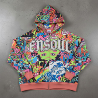 Fabricant OEM – Sweat à capuche oversize de haute qualité avec impression DTG personnalisée, streetwear, 100 % coton, fermeture éclair, broderie de sequins