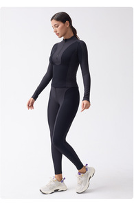 Leggings de yoga para <span class=keywords><strong>mujer</strong></span> con control de abdomen y cremallera, <span class=keywords><strong>pantalones</strong></span> deportivos <span class=keywords><strong>ajustados</strong></span> para fitness y <span class=keywords><strong>esquí</strong></span>, leggings de yoga acanalados de cintura alta para <span class=keywords><strong>mujer</strong></span> - Product Image 5
