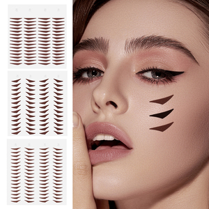 Stiker <span class=keywords><strong>Eyeliner</strong></span> Tahan Lama, Ringan, Tahan Air, Label Pribadi yang Dapat Disesuaikan, Warna Hitam dan Cokelat untuk Riasan Mata - Product Image 2