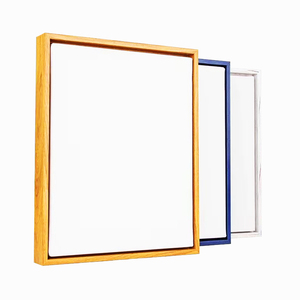 Toile à peindre vierge en coton <span class=keywords><strong>et</strong></span> lin, encadrée sur châssis flottant, personnalisable, imprimée UV, peinte à la main, pour artistes <span class=keywords><strong>et</strong></span> dessin - Product Image 1