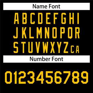 Maillot de baseball authentique personnalisé noir et jaune style classique tendance - Product Image 3