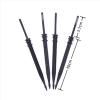 Connecteur d'irrigation goutte à goutte micro pour serre de jardin en plastique, type lance-flèches courbé, pour tuyau de 3/5 mm