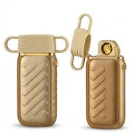 Briquet USB en métal 50K de haute technologie, coupe-vent, rechargeable, écologique, durable, briquet électronique pour fumeurs