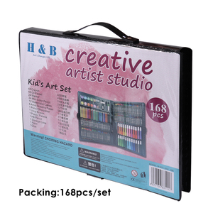 Foska Chất Lượng Cao <span class=keywords><strong>168</strong></span> Pcs Gỗ Bằng Gỗ Đánh Dấu Trường Trẻ Em Trẻ Em Vẽ Văn Phòng Phẩm Sơn Phòng Nghệ Thuật Bằng Gỗ Thiết Lập Cho Trẻ Em - Product Image 6