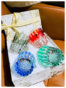 Service de verrerie en cristal autrichien peint à la main, style luxe - Product Image 4