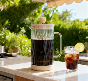 Cafetière à piston en acier inoxydable Emode Fashionable Style 34oz 1000ml avec piston et poignée en acier inoxydable - Product Image 6