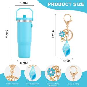 <b>Mini</b> Tumbler Keychain Cup with Lipstick Holder Women's Handbag and <b>Backpack</b> Charms for Graduation Halloween Diwali - Product Image 2