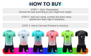 طقم زي موحد لكرة القدم مريح للتدريب من البوليستر عالي الجودة - Product Image 5