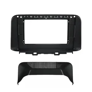 1-2Din Car DVD Frame adattatore per montaggio Audio Dash Facia Panel 10.1 pollici per HYUNDAI Kona 2018-2019 doppio lettore Radio Din