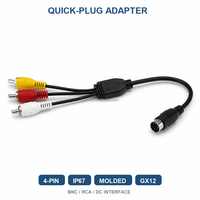 Câble de Harnais MDVR 4 Canaux BNC Vidéo RCA Audio Alimentation CC pour Voiture Camion Bus CCTV DVR Connecteur de Câblage Véhicule