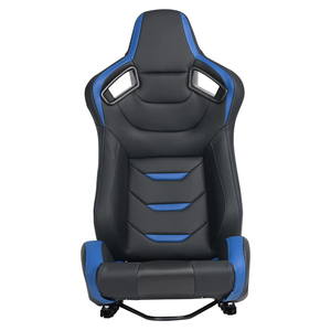 JIABEIR 1054B bleu cuir de haute qualité réglable simulateur Sim baquet sièges de course de voiture - Product Image 3
