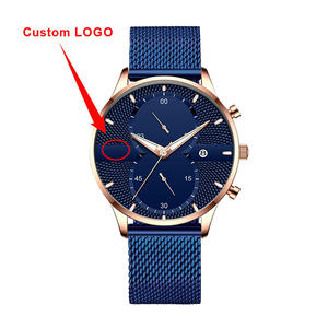 Relojes de Pulsera Clásicos de Oro con Logotipo Personalizado OEM para Hombre, de Lujo, para Negocios, con Fecha, Resistentes al Agua, Luminosos, de Acero Inoxidable, de Cuarzo - Product Image 2