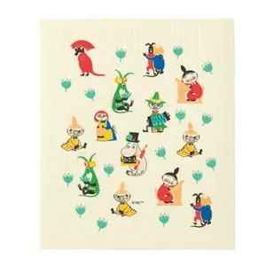 Eco-Friendly Custom printing High absorbent dish cleaning microfiber kitchen dish towel cellulose sponge cloth